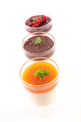 different sort of panna cotta