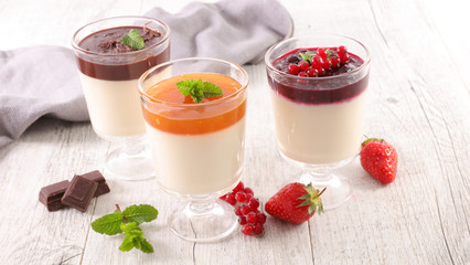 different sort of panna cotta