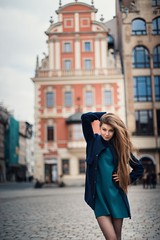 Fototapeta premium Woman in Wroclaw
