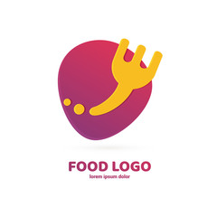 Business food and drink concept. Vector cutlery illustration