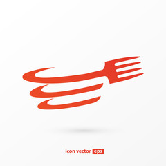 Business food and drink concept. Vector cutlery illustration