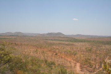 lookout at gunlom, waterfall creek in kakadu national park, northern territory australia