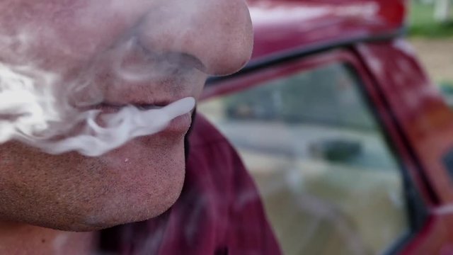 smoker guy close-up