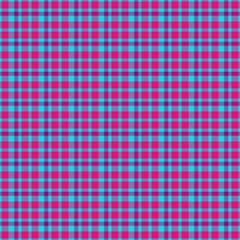 Naklejka premium Blue purple checkered tartan seamless design wallpaper pattern