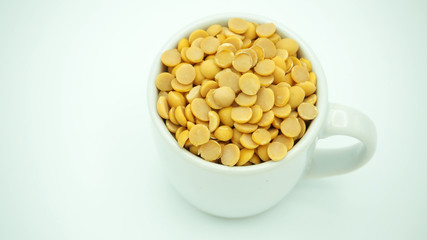 soybean in white cup
