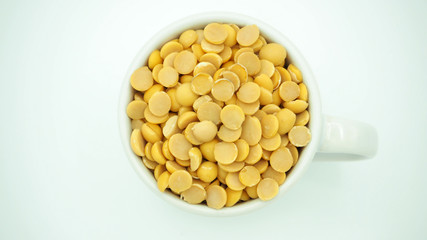 soybean in white cup