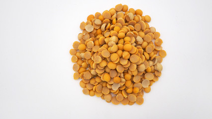 soy beans on white background