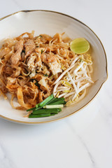 Thai food Pad thai , Stir fry noodles in padthai style