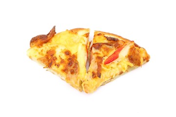 Seafood slice pizza fast food