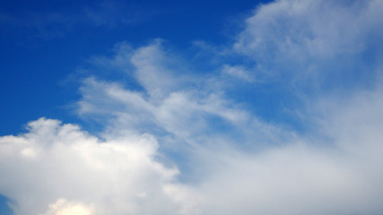 Naklejka na ściany i meble sky clouds blue bright day cloud scape