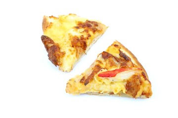 Seafood slice pizza fast food