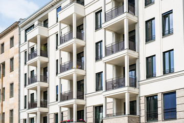 modern residential building facade -  real estate exterior  