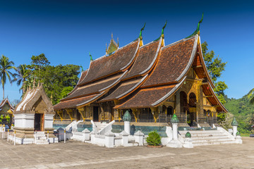 Wat Xieng Thong, Buddhist temple, Luang Prabang, UNESCO World Heritage Site, Laos.