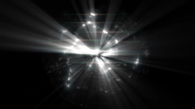 Bright spherical abstract in a dark background