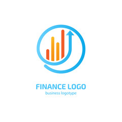 Illustration of business logotype bidding and auction.