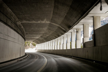 Movement in the tunnel.