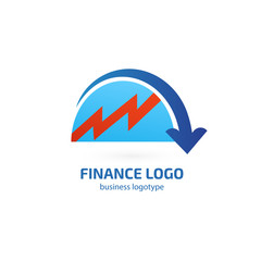 Illustration of business logotype bidding and auction.