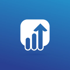 Illustration of business logotype bidding and auction.