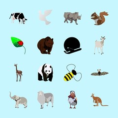 Obraz premium animals icons set