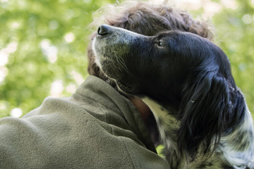 love and affection between man and his dog