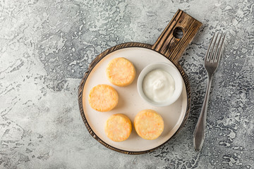 Balls of cottage cheese
