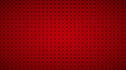 Abstract background of intertwined small squares in red colors.