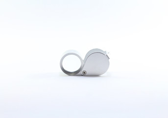 Magnifying Glass amulets isolated on white background 