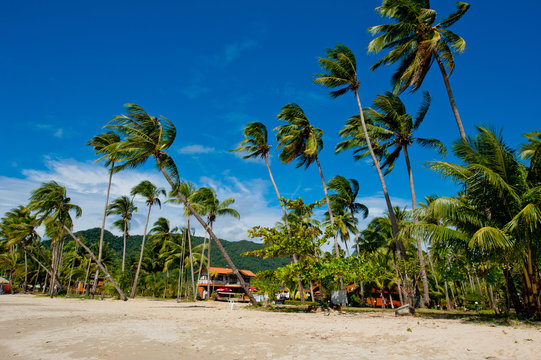 View of a typical Thai beach.