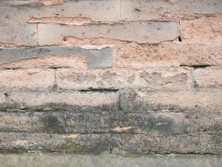 Abstract old vintage Brick wall background pattern