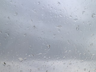raindrops on a windowpane