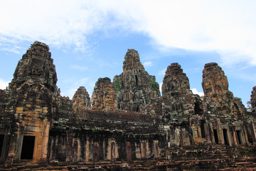 Fototapeta na wymiar Ancient Bayon Temple in Siem Reap, Cambodia
