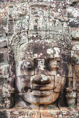 Fototapeta premium Face of the Bayon Temple at Siem Reap, Cambodia