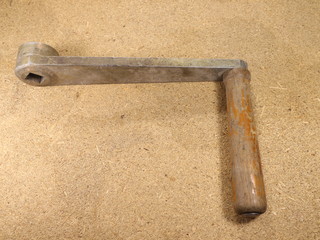 handle from the winch on the board