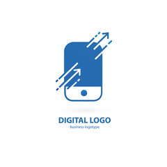 Illustration design of logotype business web marketing.