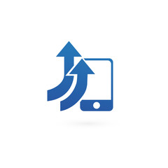 Illustration design of logotype business web marketing.