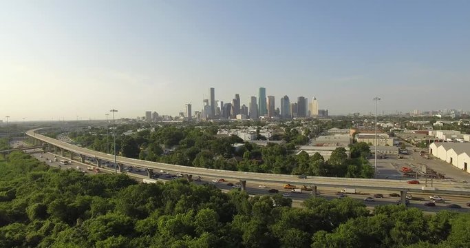 Houston aerial b-roll