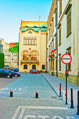 Fototapeta na wymiar Building architecture of Krakow municipal office
