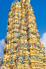 Gatehouse tower of the Hindu temple Sri Muthumariamman in Matale in the Central Province of Sri Lanka