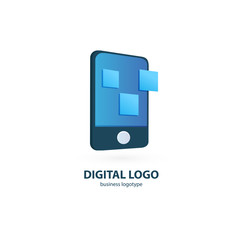 Illustration design of logotype business web marketing.