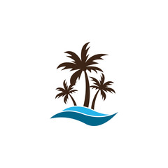 Fototapeta na wymiar Summer logo icon template