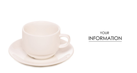 White cup and saucer pattern