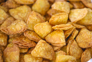 Indian Street Food Khari Puri or Matari is a Popular And Delicious Gujarati Teatime Snack