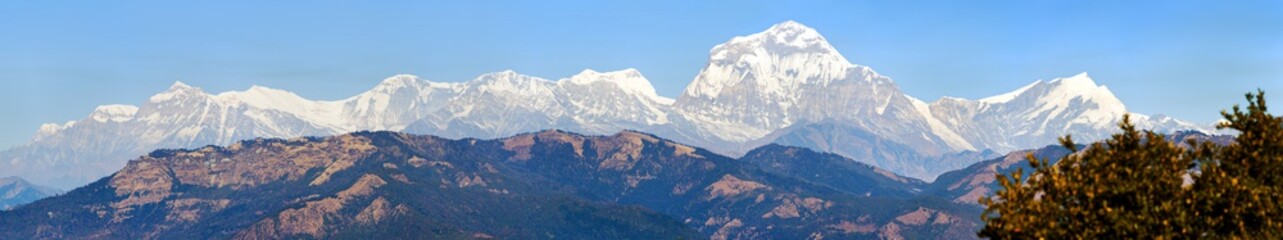 Mount Dhaulagiri, Nepal himalayas mountains