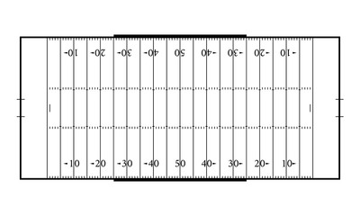 American football field. Sport background. Line art style © Oleh