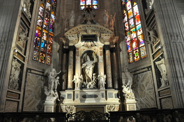 Fototapeta na wymiar Interior of Mariae Nascenti Cathedral Church.