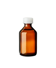 a bottle of medicine on a white background