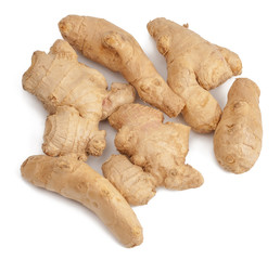 ginger root isolated on white background