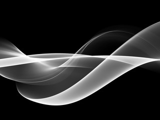     Abstract Black And White Wave Design 