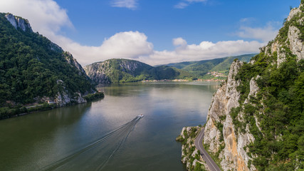Fototapeta na wymiar Danube Gorges. Cazanele Mari, Romania
