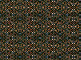 festive Christmas wreath with details of an artificial Christmas tree and stars from beads of gray, red and blue color